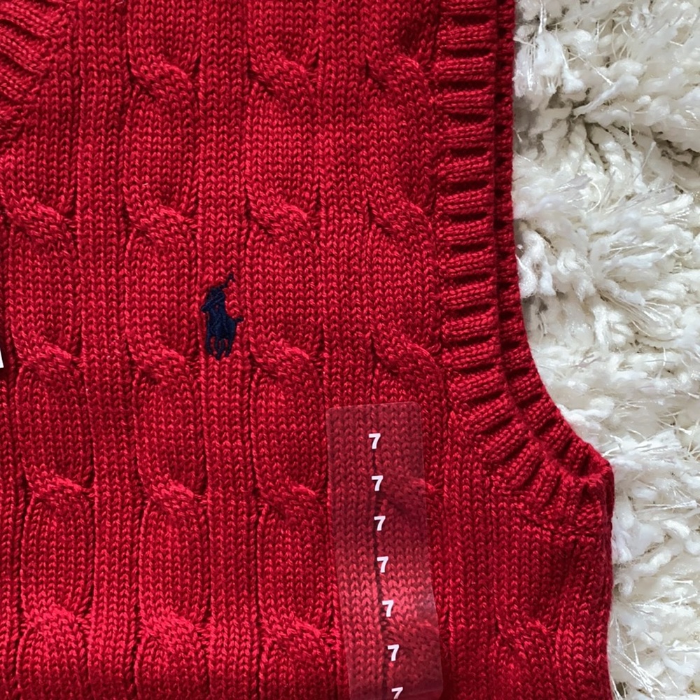 Polo Cable Knit Vest - NWT - Picture 3 of 3